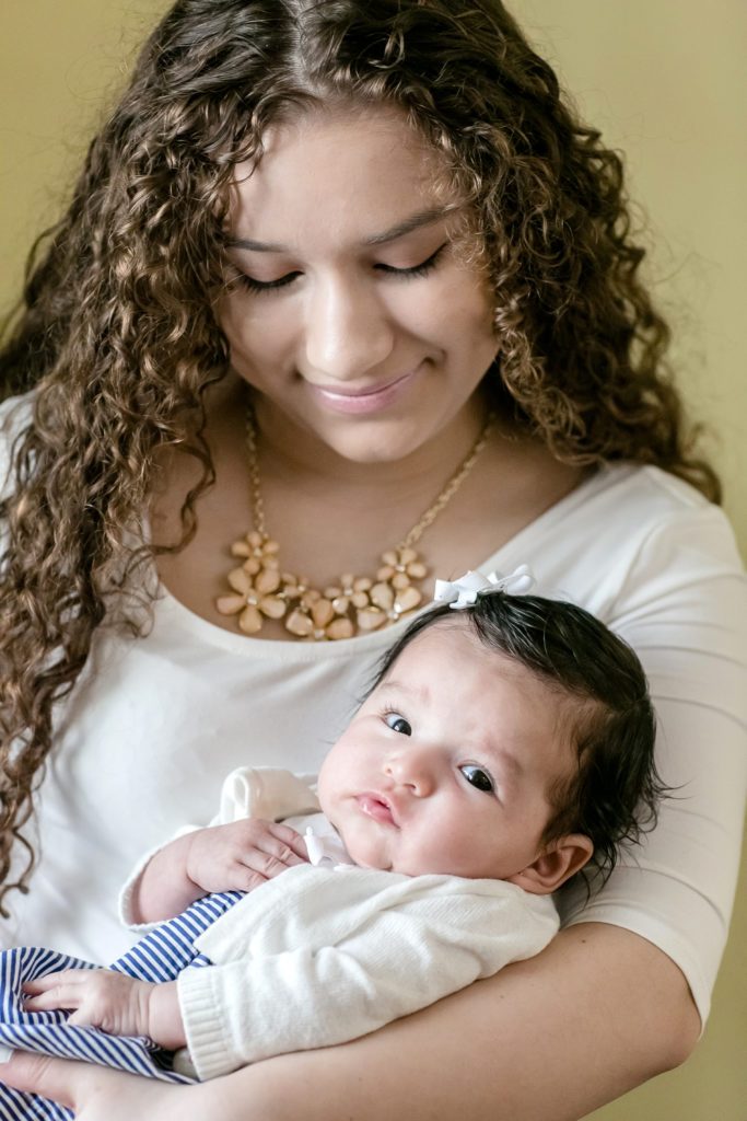 A Northwest Center client and her baby